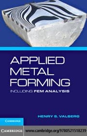 Tapa de Applied metal forming