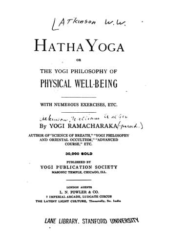 Tapa de Hatha Yoga.
