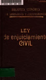 Tapa de Ley de enjuciamiento civil, comentada, y anotada con la jurisprudencia del Tribunal supremo, y completada con otras disposiciones legales vigentes en la materia