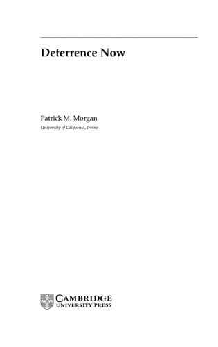 Tapa de Deterrence Now (Cambridge Studies in International Relations)