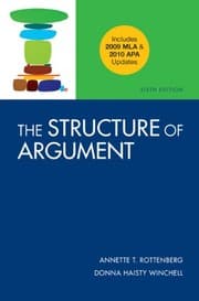 Tapa de The Structure of Argument with 2009 MLA and 2010 APA Updates