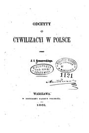 Tapa de Odczyty o cywilizacyi w Polsce
