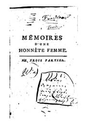 Tapa de Mémoires d'une honnête femme