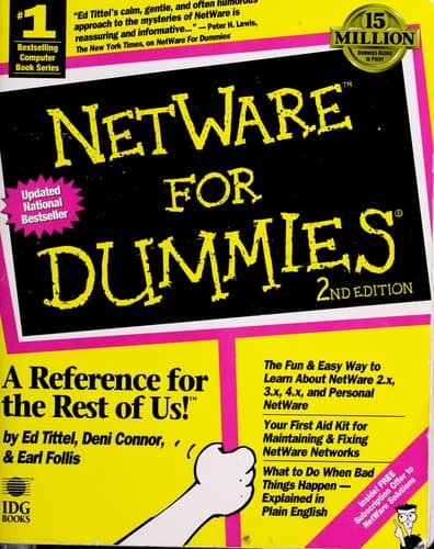 Tapa de NetWare for dummies