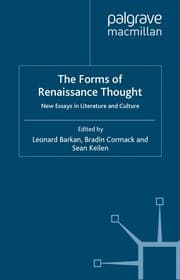 Tapa de The forms of Renaissance thought