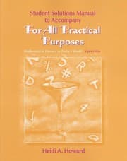 Tapa de Student Solutions Manual for For All Practical Purposes