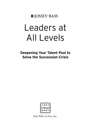 Tapa de Leaders at all levels
