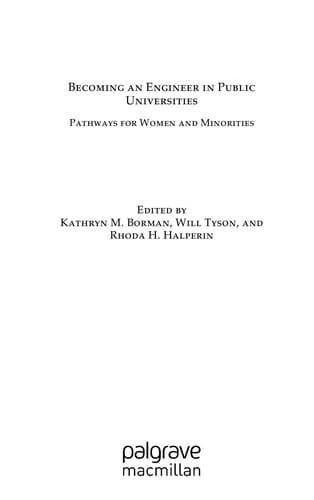Tapa de Becoming an engineer in public universities