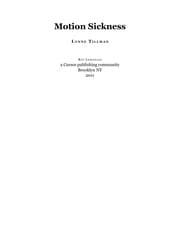 Tapa de Motion sickness