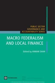 Tapa de Macro federalism and local finance