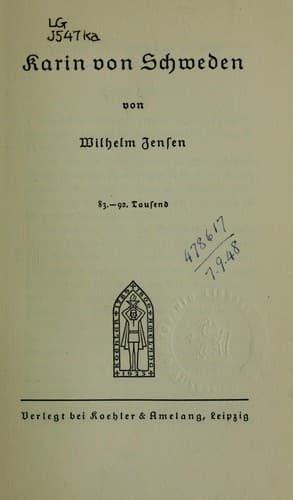 Tapa de Karin von Schweden