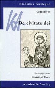 Tapa de Augustinus, De civitate dei