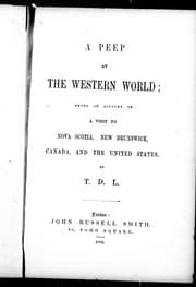 Tapa de A peep at the western world