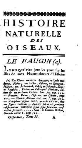 Tapa de Histoire naturelle des oiseaux