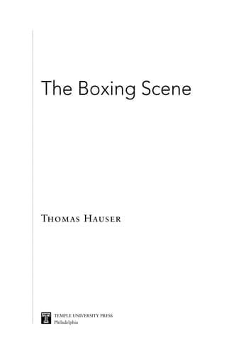 Tapa de The boxing scene