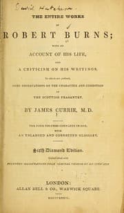 Tapa de The entire works of Robert Burns