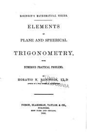 Tapa de Elements of Plane and Spherical Trigonometry: With Numerous Practical Problems