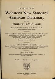 Tapa de Laird & Lee's Webster's new standard American dictionary of the English language