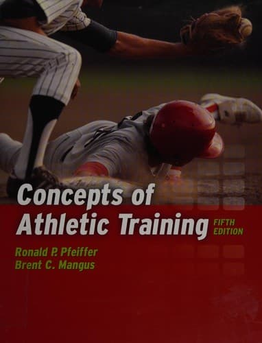 Tapa de Concepts of athletic training
