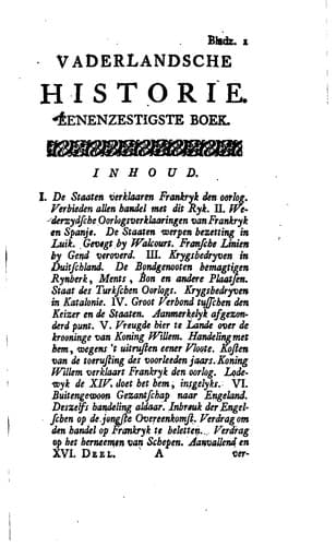 Tapa de Vaderlandsche historie