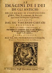 Tapa de Le imagini de i dei de gli antichi