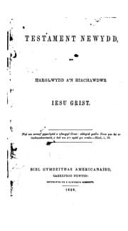 Tapa de The New Testament of Our Lord and Saviour Jesus Christ =: Testament Newydd Ein Harglwydd A'n ..