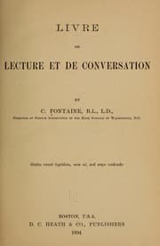 Tapa de Livre de lecture et de conversation