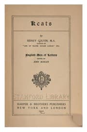 Tapa de Keats