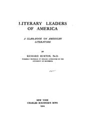 Tapa de Literary Leaders of America: A Class-book on American Literature