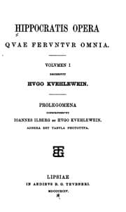 Tapa de Hippocratis Opera qvae fervntvr omnia v. 2, 1902