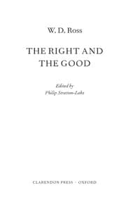 Tapa de RIGHT AND THE GOOD; ED. BY PHILIP STRATTON-LAKE