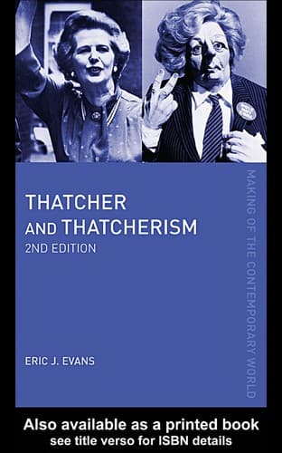 Tapa de THATCHER AND THATCHERISM