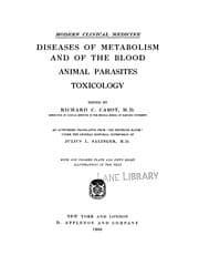 Tapa de Diseases of metabolism and of the blood