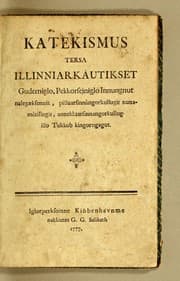 Tapa de Katekismus tersa illinniarkàutikset Gudemiglo, Pekkorseiniglo Innungnut nalegaeksennik, pilluarsinnàngorkullugit nunamètillugit, annekluarsinnangorkullugillo Tokkob kingorngagut