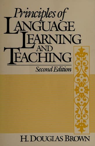 Tapa de Principles of language learning and teaching