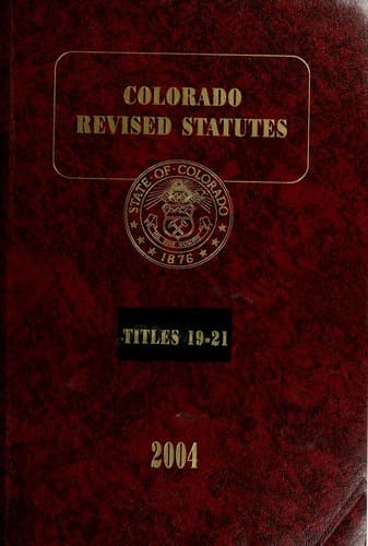 Tapa de Colorado revised statutes