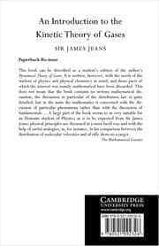 Tapa de An introduction to the kinetic theory of gases