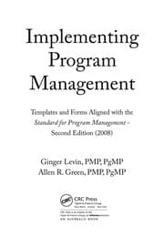 Tapa de Implementing program management