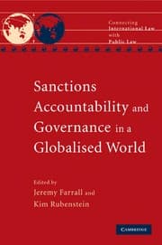 Tapa de Sanctions, accountability and governance in a globalised world