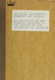 Tapa de An exhibition of art objects collected by the faculty of the University of Illinois, Urbana