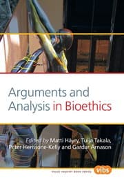 Tapa de Arguments and analysis in bioethics