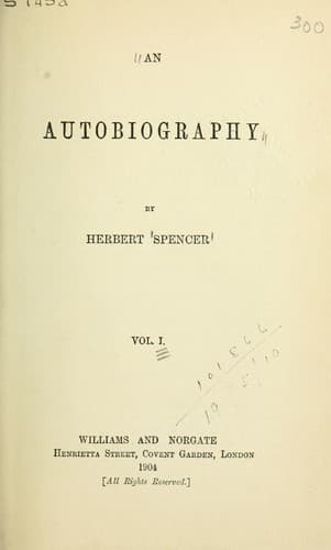 Tapa de An autobiography
