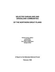 Tapa de Selected shrubland and grassland communities of the northern Great Plains
