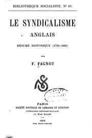 Tapa de Le syndicalisme anglais