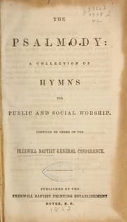 Tapa de The psalmody; ...hymns...