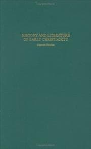 Tapa de History and Literature of Early Christianity (Introduction to the New Testament)