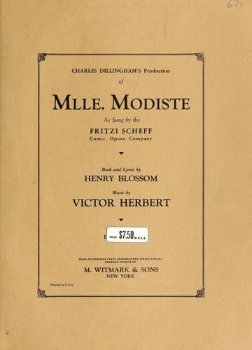 Tapa de Mlle. Modiste