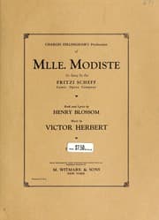 Tapa de Mlle. Modiste