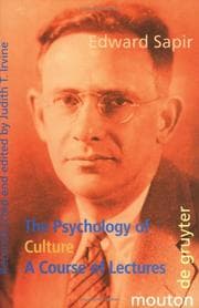 Tapa de The psychology of culture