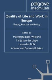Tapa de Quality of life and work in Europe